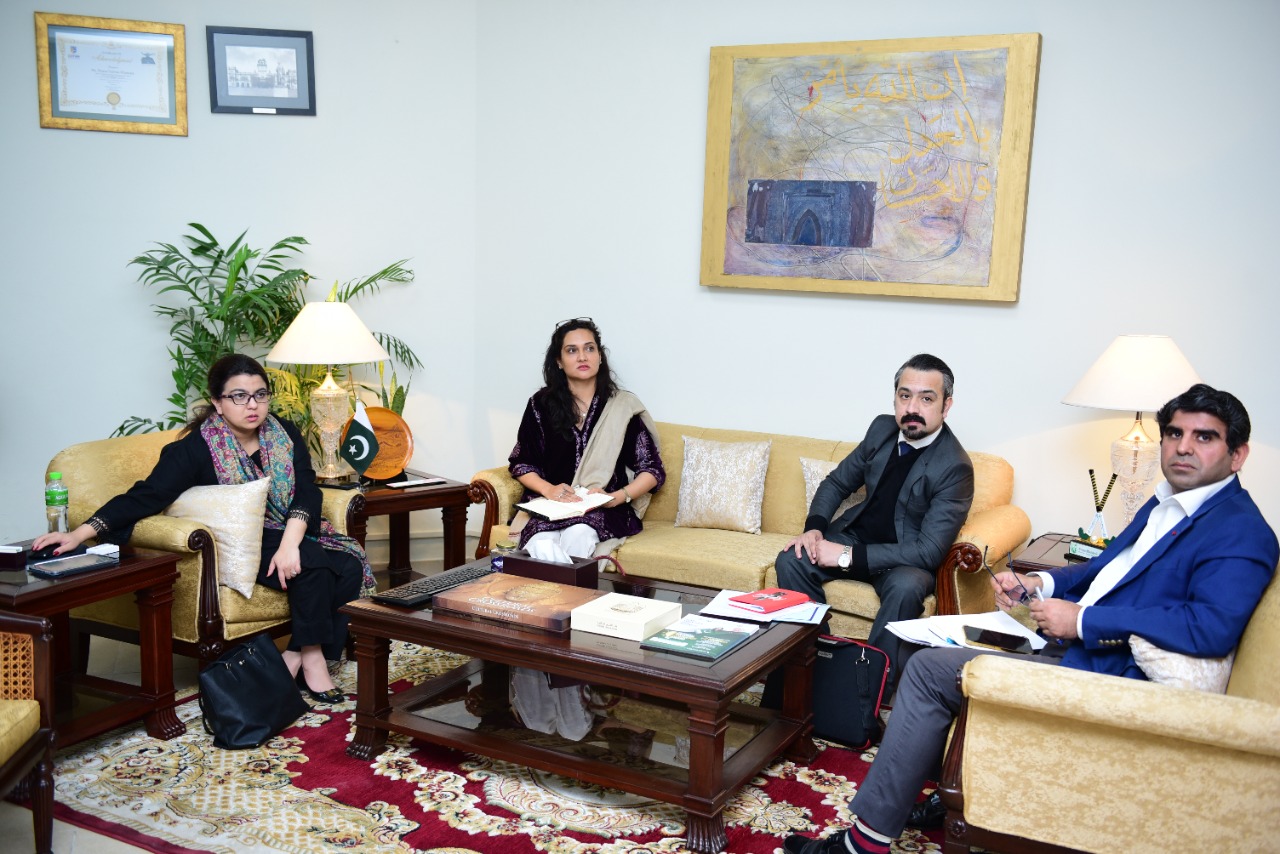SAPM Shaza Fatima Khawaja met with the Head of Public Policy and Partnership SouthAsia  TikTok, Ms. Zara Higgs to discuss creative youth outreach. The discussion focused on creating awareness among youth on new PMYP initiatives, especially the new PM Youth Business & Agricultural Loan scheme.